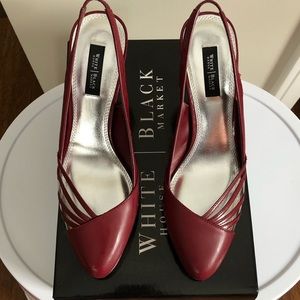 White House Black Market Sophia Ruby Heels